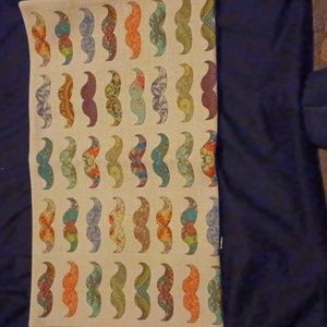 MUSTACHE DESIGN OBLONG SLIP COVER